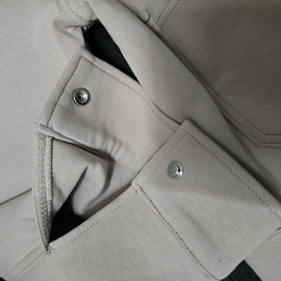 Cream Button-Front Jean Jacket - Picture 13 of 16